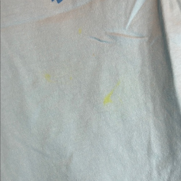 Blue Short Sleeve Tee with Graphic Design - Picture 4 of 9